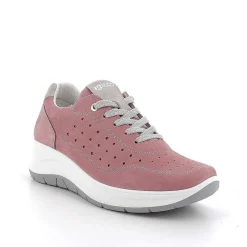 Woman Igi&Co Wedges-Antique Pink Women'S Leather Wedge Shoes