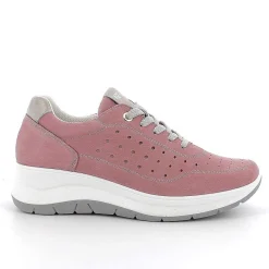 Woman Igi&Co Wedges-Antique Pink Women'S Leather Wedge Shoes