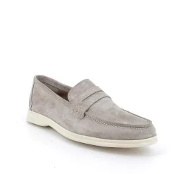 Man Igi&Co Moccasins And Flat Shoes-Beige Men'S Leather Loafers