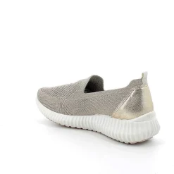 Woman Igi&Co Moccasins And Slip Ons-Beige-Platinum Women'S Sock Sneakers