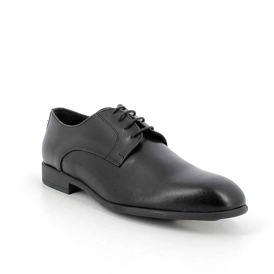 Man Igi&Co Lace Up-Black Men'S Leather Lace-Ups