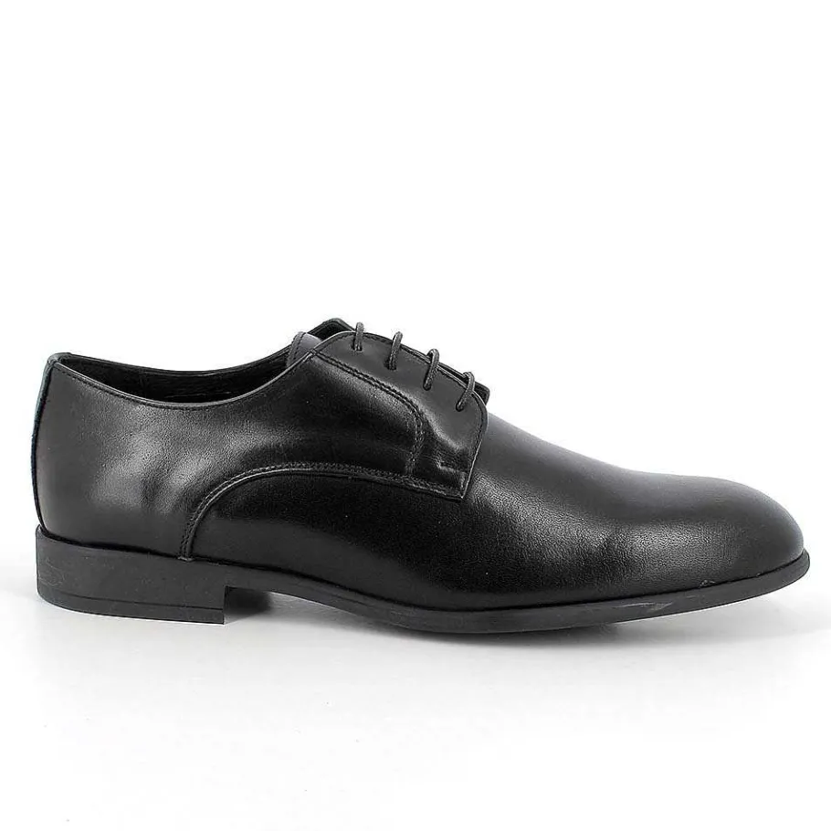 Man Igi&Co Lace Up-Black Men'S Leather Lace-Ups