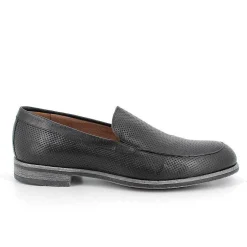 Man Igi&Co Moccasins And Flat Shoes-Black Men'S Leather Loafers