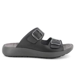 Man Igi&Co Eco-Sustainable Shoes-Black Men'S Leather Sandals