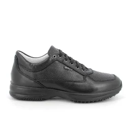 Man Igi&Co Sneakers-Black Men'S Leather Sneakers