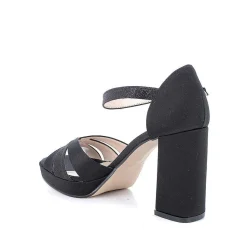 Woman Igi&Co Heeled Shoes-Black Women'S Heeled And Platform Sandals