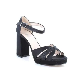 Woman Igi&Co Heeled Shoes-Black Women'S Heeled And Platform Sandals