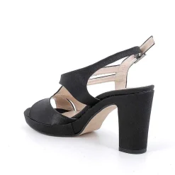 Woman Igi&Co Heeled Shoes-Black Women'S Heeled And Platform Sandals