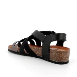 Woman Igi&Co Sandals And Flip Flops-Black Women'S Leather Flip Flop Sandals