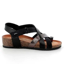 Woman Igi&Co Sandals And Flip Flops-Black Women'S Leather Flip Flop Sandals