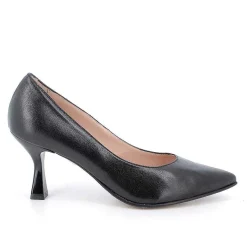 Woman Igi&Co Heeled Shoes-Black Women'S Leather Heeled Pumps