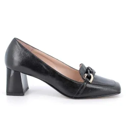 Woman Igi&Co Heeled Shoes-Black Women'S Leather Heeled Pumps