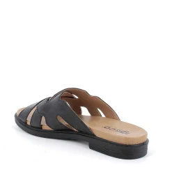 Woman Igi&Co Sandals And Flip Flops-Black Women'S Leather Sandals