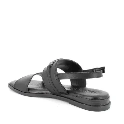 Woman Igi&Co Sandals And Flip Flops-Black Women'S Leather Sandals