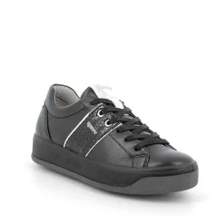 Woman Igi&Co Sneakers-Black Women'S Leather Sneakers