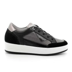 Woman Igi&Co Sneakers-Black Women'S Leather Sneakers