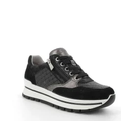 Woman Igi&Co Sneakers-Black Women'S Leather Sneaker