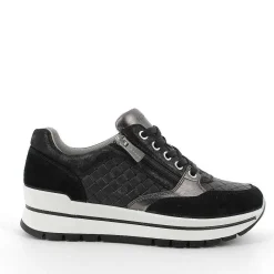 Woman Igi&Co Sneakers-Black Women'S Leather Sneaker