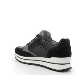Woman Igi&Co Sneakers-Black Women'S Leather Sneaker