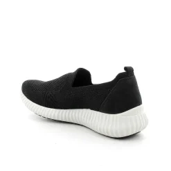 Woman Igi&Co Moccasins And Slip Ons-Black Women'S Sock Sneakers