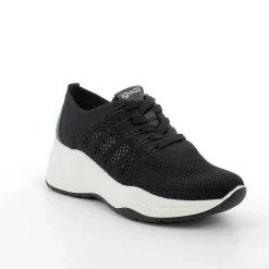Woman Igi&Co Wedges-Black Women'S Wedge Sneakers