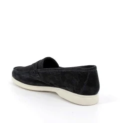 Man Igi&Co Moccasins And Flat Shoes-Blue Men'S Leather Loafers