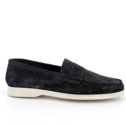 Man Igi&Co Moccasins And Flat Shoes-Blue Men'S Leather Loafers