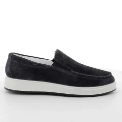 Man Igi&Co Moccasins And Flat Shoes-Blue Men'S Leather Loafers