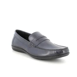 Man Igi&Co Moccasins And Flat Shoes-Blue Men'S Leather Loafers