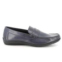 Man Igi&Co Moccasins And Flat Shoes-Blue Men'S Leather Loafers