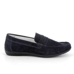 Man Igi&Co Moccasins And Flat Shoes-Blue Men'S Leather Loafers