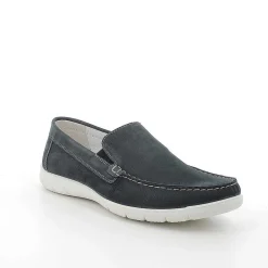 Man Igi&Co Moccasins And Flat Shoes-Blue Men'S Leather Loafers