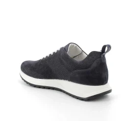 Man Igi&Co Sneakers-Blue Men'S Leather Sneakers