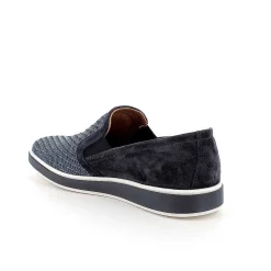 Man Igi&Co Moccasins And Flat Shoes-Blue Men'S Slip On