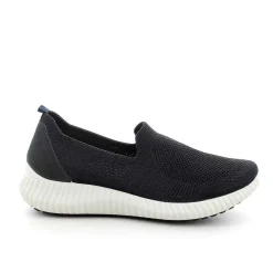 Woman Igi&Co Moccasins And Slip Ons-Blue Women'S Sock Sneakers
