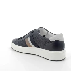 Man Igi&Co Sneakers-Blue-Pearl Men'S Leather Sneakers