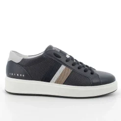 Man Igi&Co Sneakers-Blue-Pearl Men'S Leather Sneakers