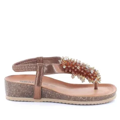 Woman Igi&Co Sandals And Flip Flops-Bronze Women'S Flip Flop Sandals