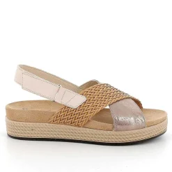 Woman Igi&Co Sandals And Flip Flops-Caramel Women'S Leather Sandals