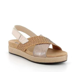Woman Igi&Co Sandals And Flip Flops-Caramel Women'S Leather Sandals