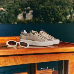 Woman Igi&Co Sneakers-Champagne Women'S Leather Sneakers