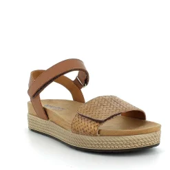 Woman Igi&Co Sandals And Flip Flops-Cognac-Leather Women'S Leather Sandal