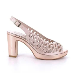 Woman Igi&Co Heeled Shoes-Copper Women'S Heeled And Platform Sandals
