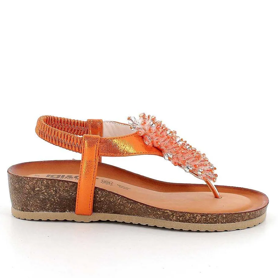 Woman Igi&Co Sandals And Flip Flops-Coral Women'S Flip Flop Sandals
