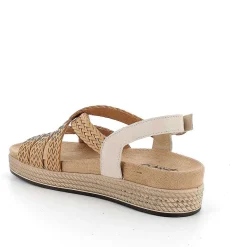Woman Igi&Co Sandals And Flip Flops-Cream-Leather Women'S Leather Sandals
