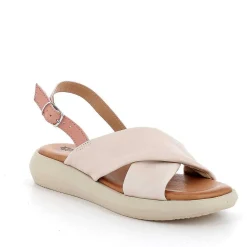 Woman Igi&Co Sandals And Flip Flops-Cream-Powder Women'S Leather Sandals