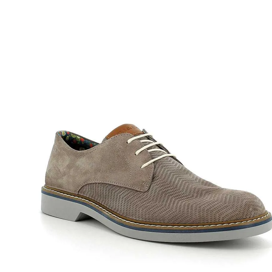 Man Igi&Co Lace Up-Dark Beige Men'S Leather Lace-Up