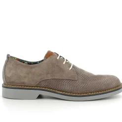 Man Igi&Co Lace Up-Dark Beige Men'S Leather Lace-Up