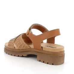 Woman Igi&Co Heeled Shoes-Dark Beige Women'S Leather Heeled Sandals