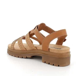 Woman Igi&Co Heeled Shoes-Dark Beige Women'S Leather Heeled Sandals